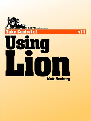 cover image of Take Control of Using Lion